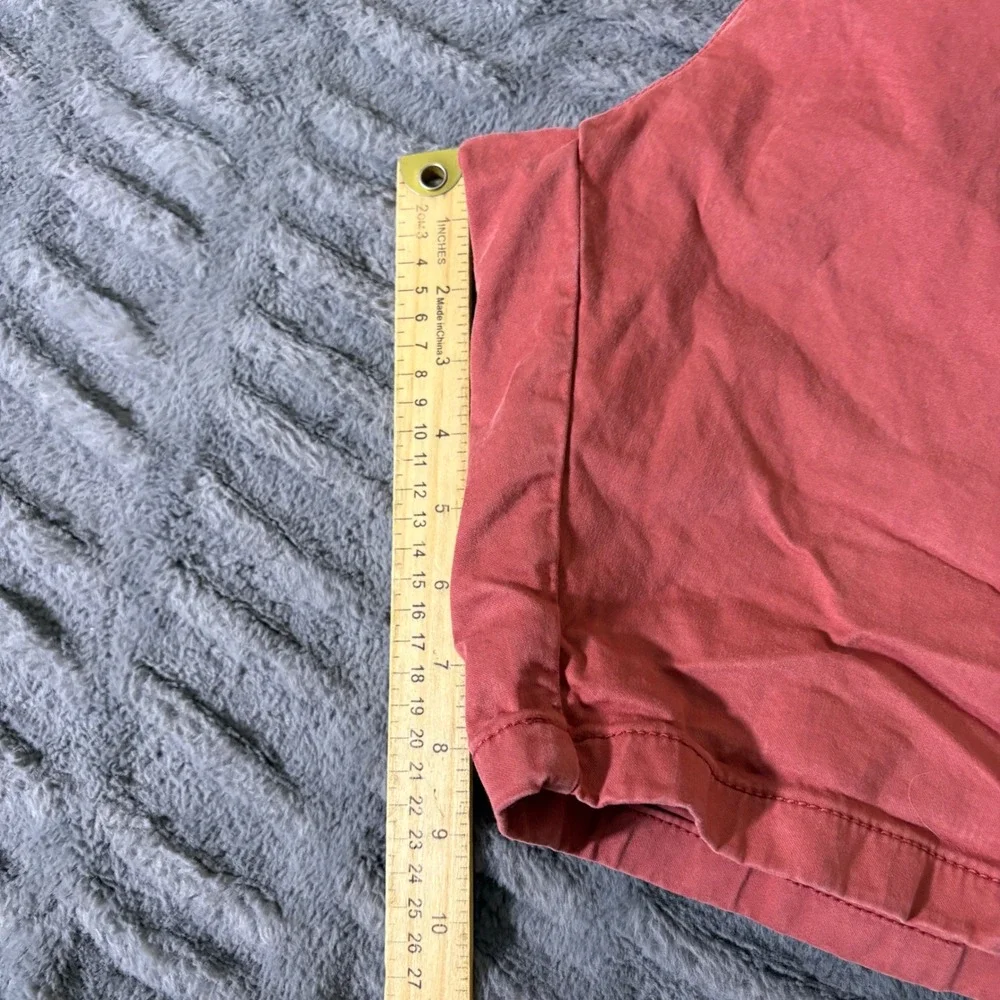 Mavi Simon Mens Chino Shorts Size 40 Salmon Pink Coral Cotton Stretch AR473